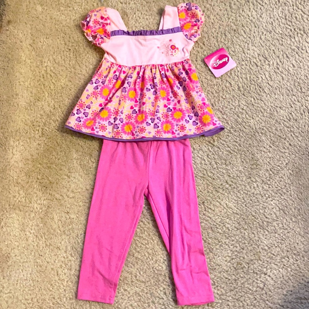 Officially Licensed Disney Minnie Mouse Tunic 2-Piece Pant Set Size 24 Months